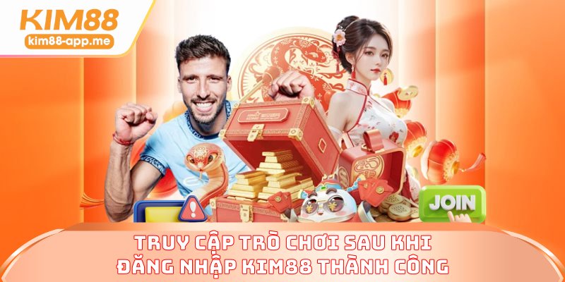 Truy cập trò chơi sau khi đăng nhập KIM88 thành công Truy cập trò chơi sau khi đăng nhập KIM88 thành công